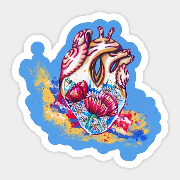 Flower Heart Sticker by sofyvesna